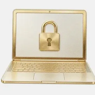 Laptop with padlock — Cashmo