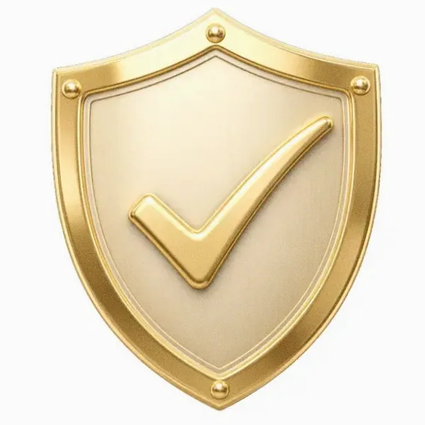 Checkmark shield — Cashmo