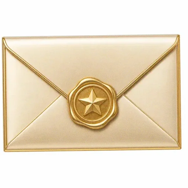 Sealed wax envelope — Cashmo