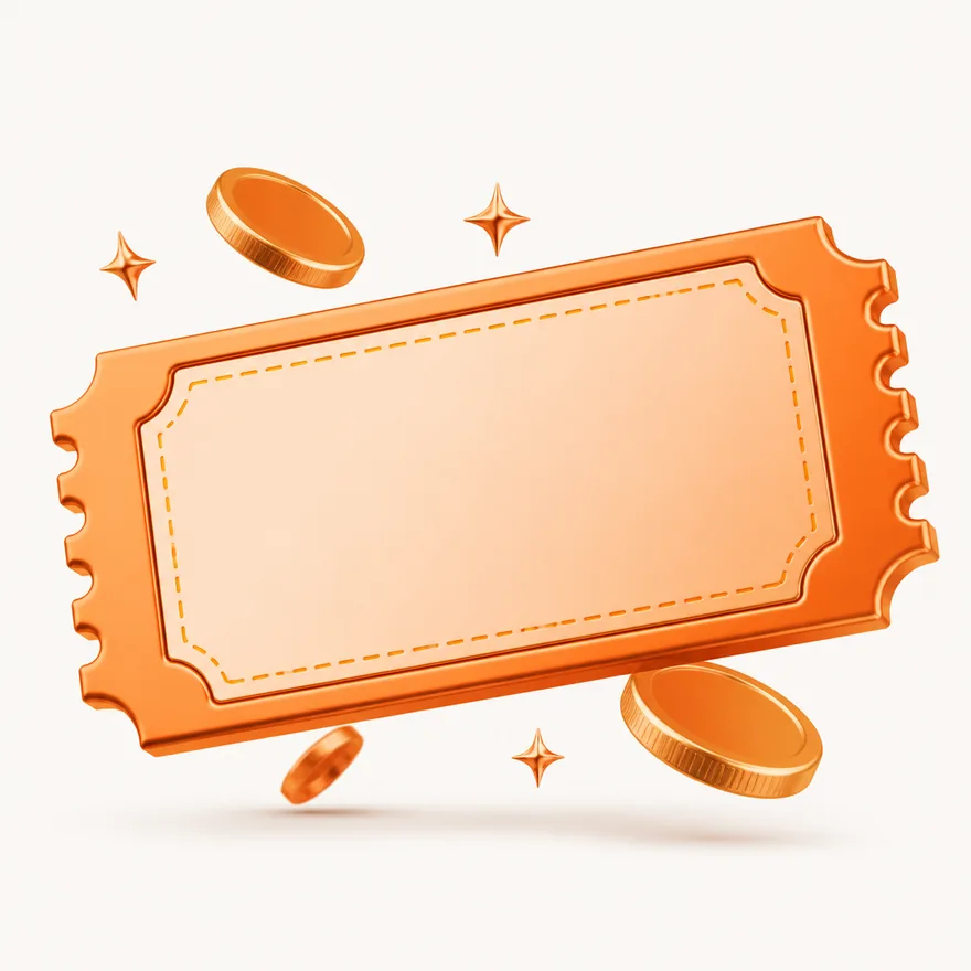 Blank coupon ticket — Cashmo