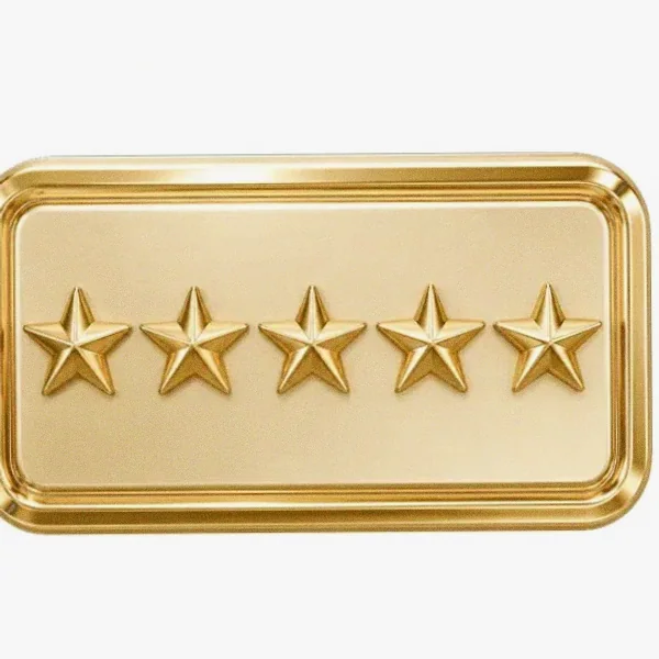 Five-star rating plaque — Cashmo