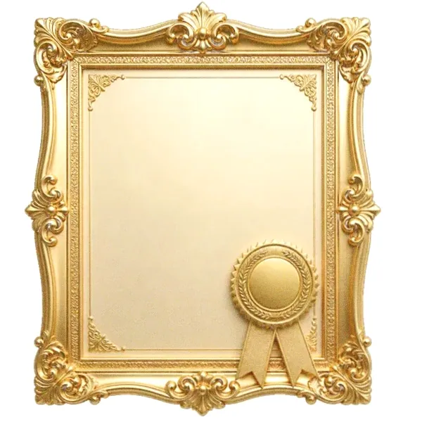 Framed certificate — Cashmo