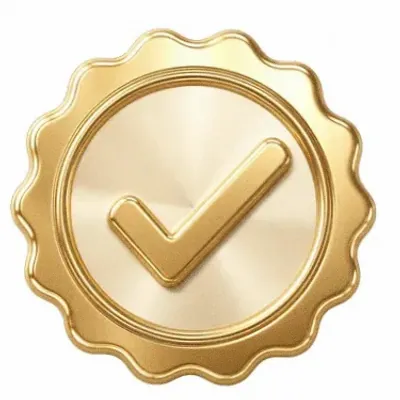Checkmark badge — Cashmo