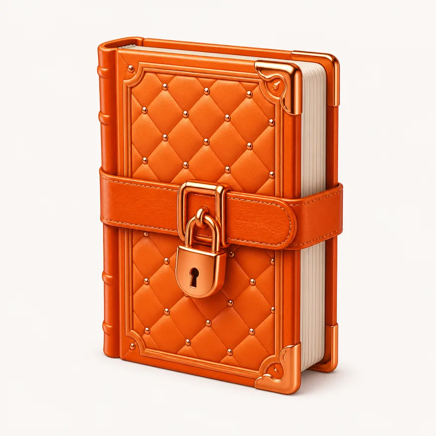Book with padlock strap — Cashmo