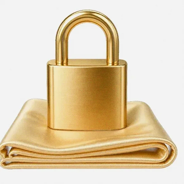 Padlock on folded cloth — Cashmo